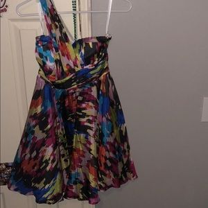 Multicolored homecoming dress